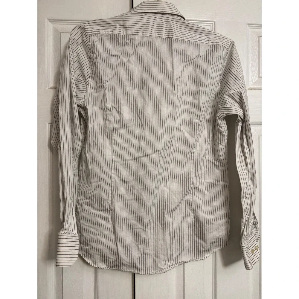 Express Fitted Stretch Cotton Pinstripe  Womens Med Career Casual Business - Picture 5 of 5